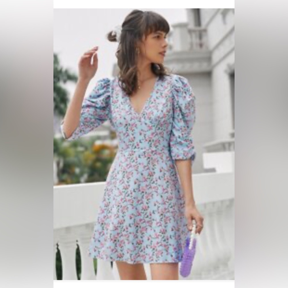 Puff sleeve cottage core dress 👗 never worn